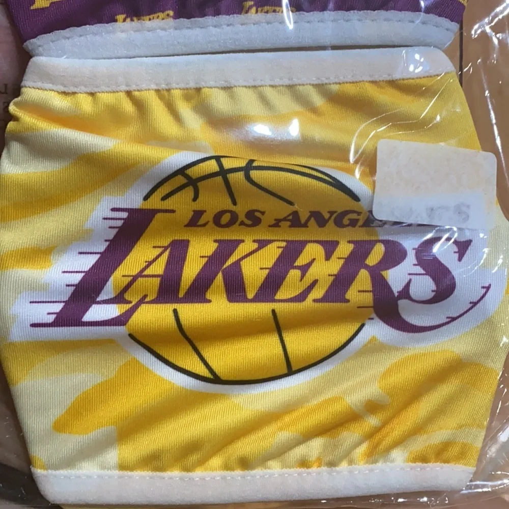 New NBA lakers face mask 2 piece